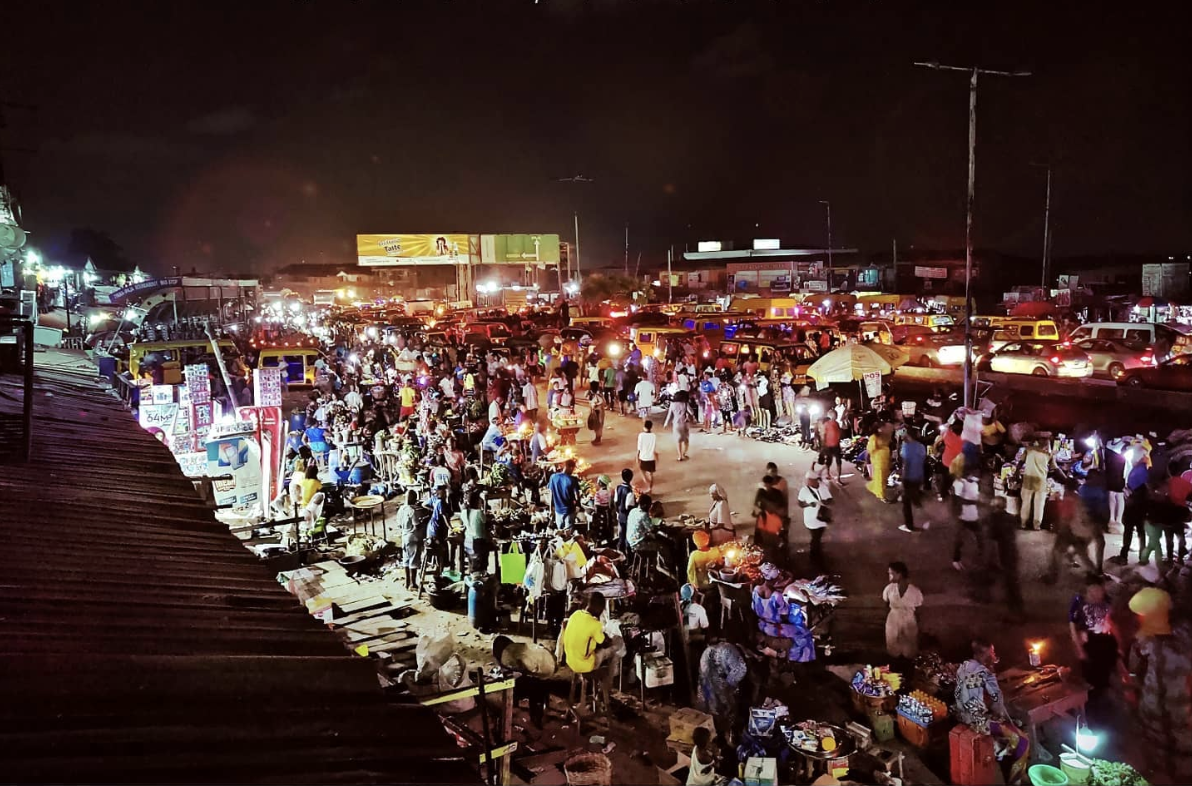 Night view of Alimosho